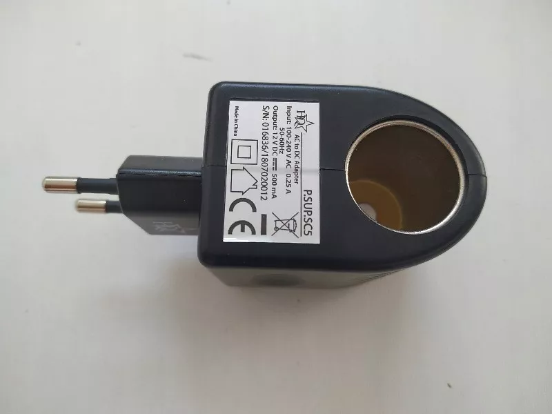 Adaptor 220V-12V bricheta auto HQ - imagine 2