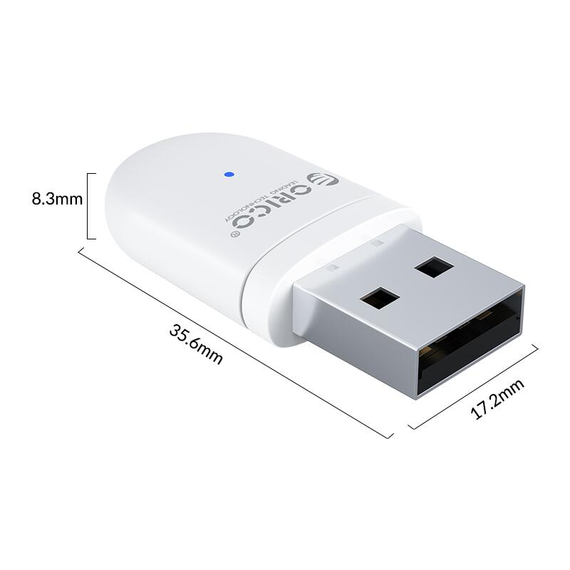 Adaptor bluetooth V5.0 20m clasa2 PC/Nintendo Switch/PS4/PS4 Pro Orico BTA-SW01-WH alb - imagine 2