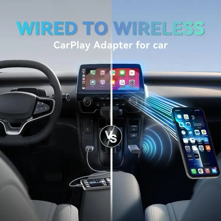 Adaptor CarPlay cu fir la wireless MINIX CP86 compatibil IOS ADAPT-CARPLAY-CP86-MNX - imagine 4