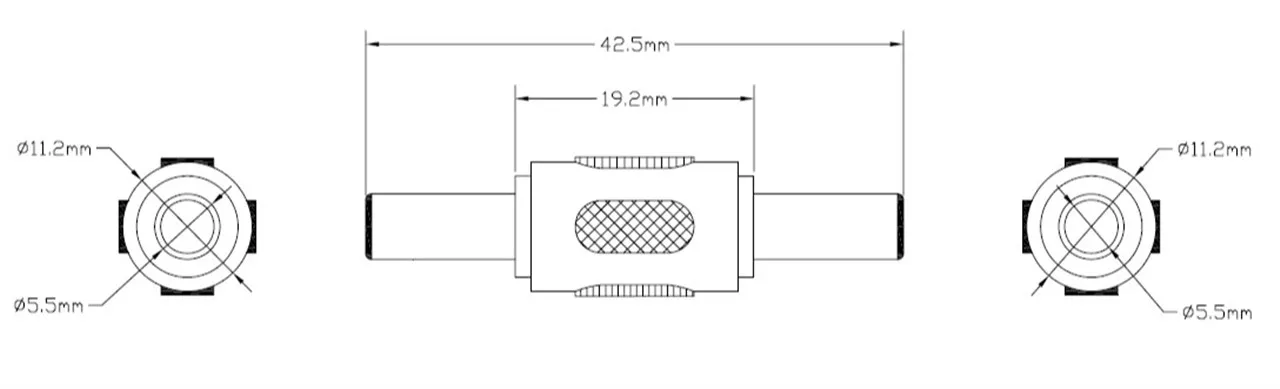 Adaptor DC 5.5x2.1mm tata-tata Goobay - imagine 2