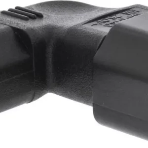 Adaptor de alimentare IEC-320-C14 la IEC-320-C13 la 90 grade spre stanga Valueline VLEP11903B
