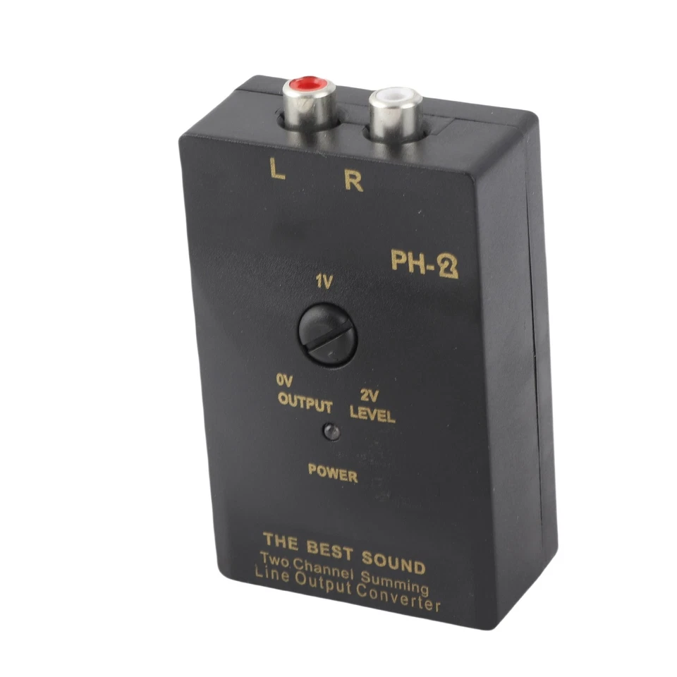 Adaptor de masina audio STEREO HIGH TO LOW 50W 1A HI(difuzoare) - LOW(2x RCA) - imagine 2