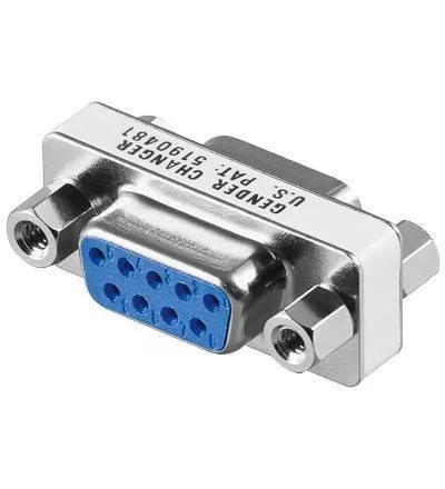 Adaptor prelungire RS232 serial DB9 mama-mama Goobay - imagine 2