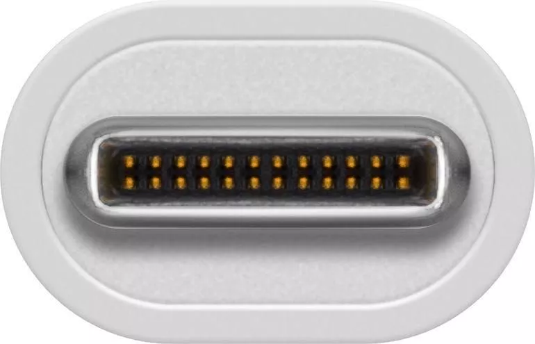 Adaptor USB 3.0 A mama - USB Type C tata alb Goobay - imagine 2