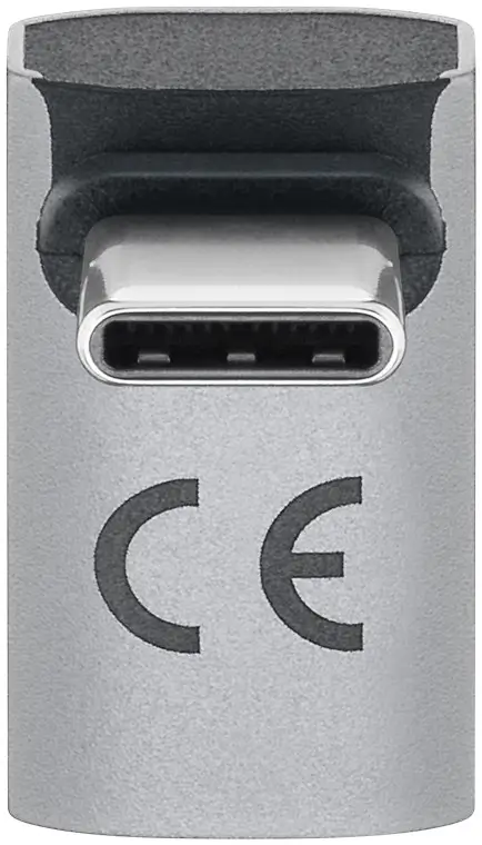 Adaptor USB-C mama - USB-C tata vertical 90 Thunderbolt3/4 Goobay 74442 - imagine 2