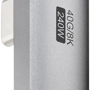 Adaptor USB-C3.1 mama - USB-C tata rotit vertical la 90 Thunderbolt 3 /4 Goobay 74443