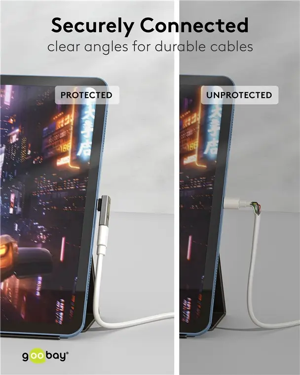 Adaptor USB-C3.1 mama - USB-C tata vertical la 90 scurt Thunderbolt 3 /4 Goobay 74444 - imagine 7