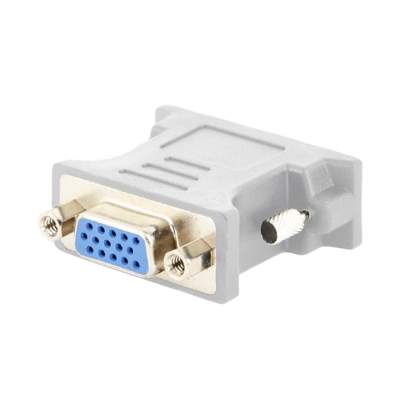 Adaptor video DVI-A tata 24+5 pini - D-Sub SVGA mama 15 pini gri Gembird A-DVI-VGA - imagine 2