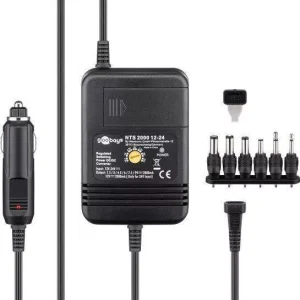 Alimentator incarcator auto 12VDC iesire 1.5-9V 2A sau 24VDC iesire 1.5-12V 2A Goobay