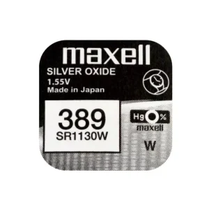 Baterie ceas Maxell SR1130W V389 AG10 1.55V oxid de argint 1buc
