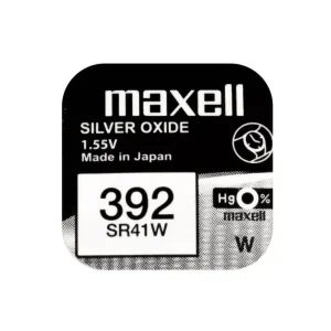 Baterie ceas Maxell SR41W V392 AG3 1.55V oxid de argint 1buc