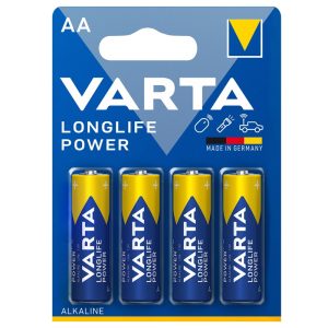 Baterii alcaline LR06 AA Varta LongLife Power 4buc/blister