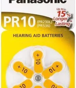Baterii aparate auditive zinc-air V10 HA10 PR10 PR70 Panasonic 6buc