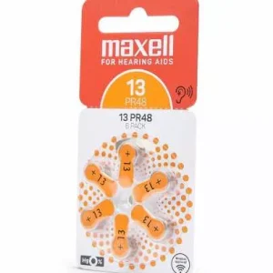 Baterii pentru aparat auditiv Maxell PR48 ZA13 6buc/blister