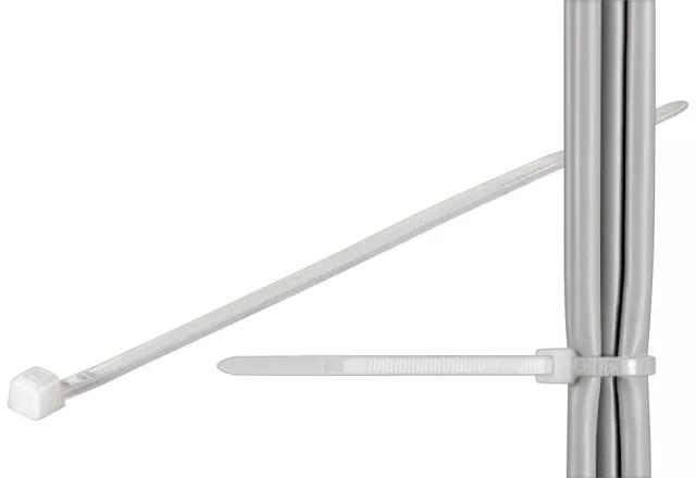 Bride din plastic transparente 200x3.5 mm pentru exterior ELEMATIC 100buc set