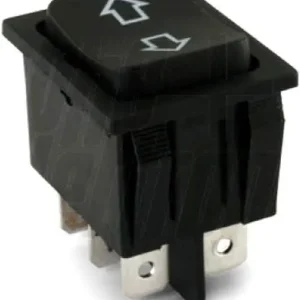 Buton comutator 12V 35A (MOM)-OFF-(MOM) fara retinere 28x22mm negru GBC 24.5550.00