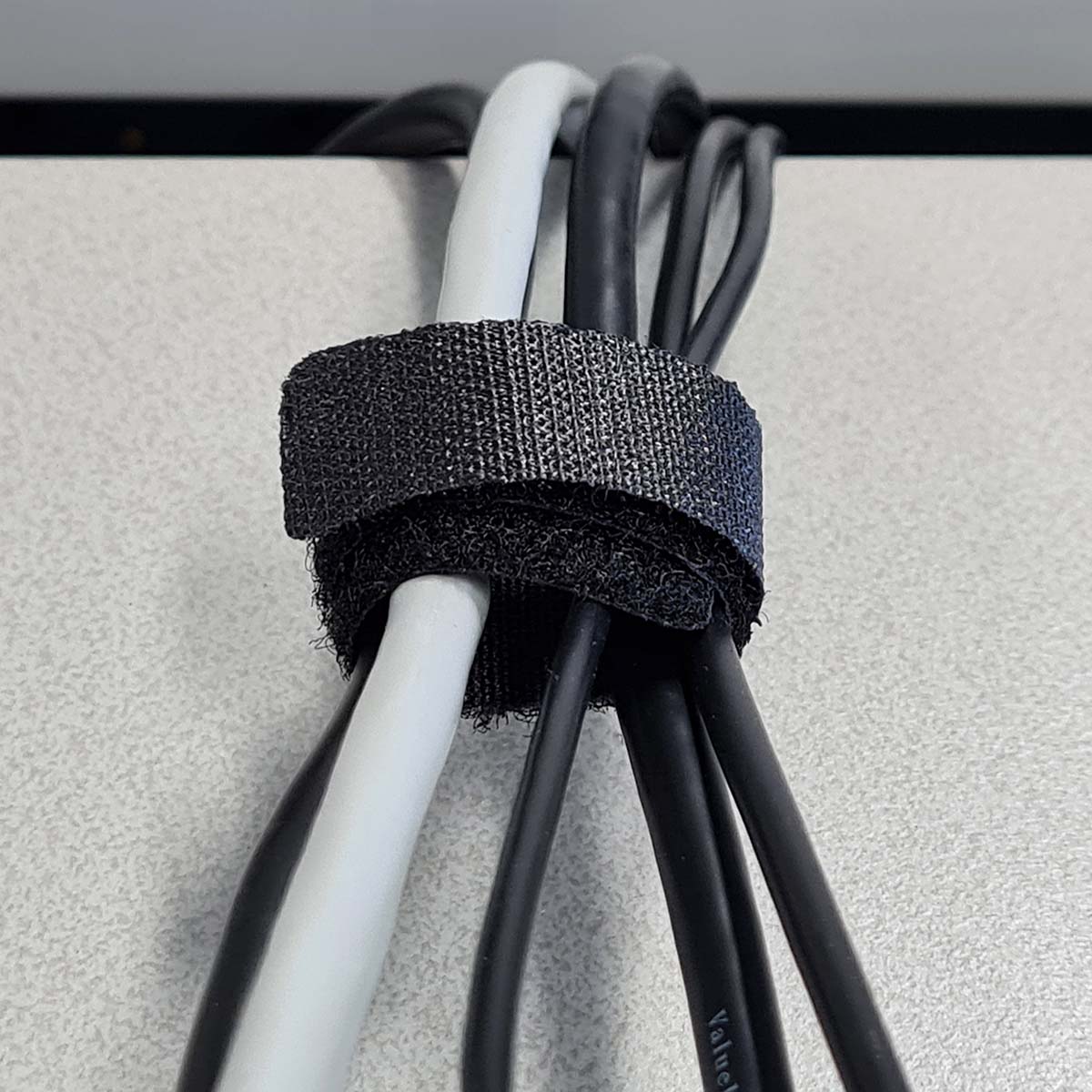 Cable Management Hook and Loop Locked 6 pcs Nylon Black Nedis - imagine 3