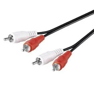 Cablu 2x RCA 1.5m ecranat cupru Goobay