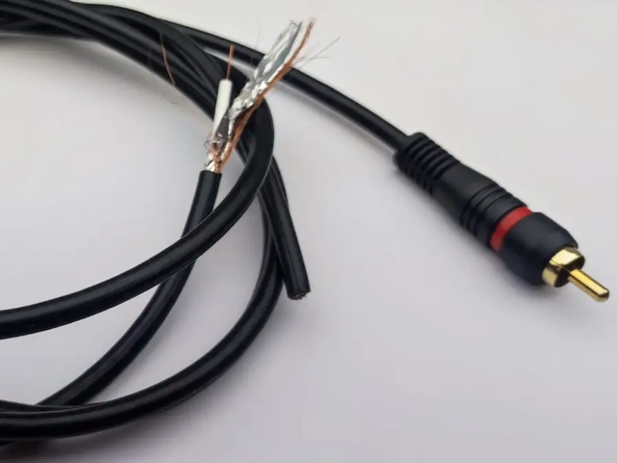 Cablu adaptor RCA mama la 2x RCA tata OFC dublu ecranat 0.2m Goobay - imagine 3