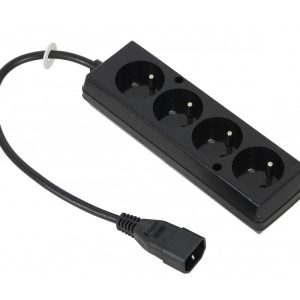 Cablu alimentare adaptor de la UPS IEC C14 la 4x cupla schuko 0.3m JONEX