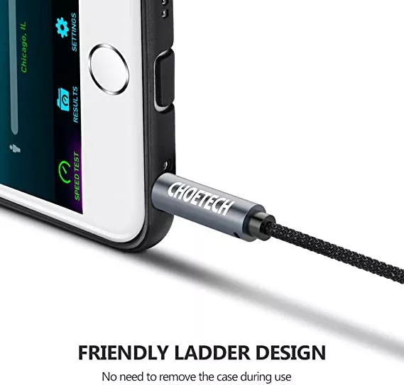 Cablu audio jack stereo Choetech AUX002 3.5 mm tata - 3.5 mm tata 1.2m negru - imagine 3