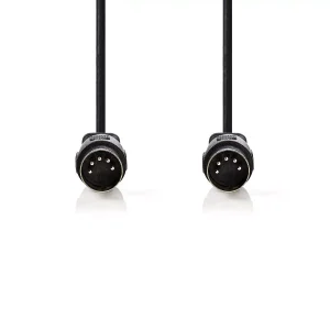 Cablu audio stereo Nedis DIN 5 pini tata - DIN 5 pini tata 3m