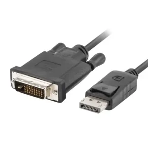 Cablu DisplayPort v1.2 mufa tata la DVI-D 24+1 mufa tata 3m 1080p negru LANBERG CA-DPDV-10CU-0030-BK