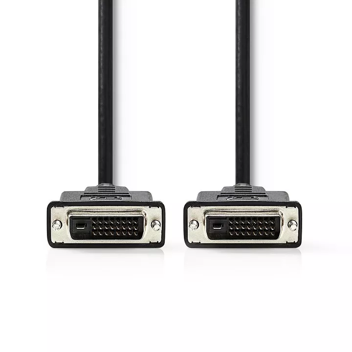 Cablu DVI-D 24+1-Pin tata - DVI-D 24+1-Pin tata 3m negru Nedis - imagine 2