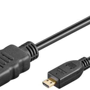 Cablu HDMI 2.0 - micro HDMI 5m 4K Ultra HD 2160p 60Hz negru Goobay 53787