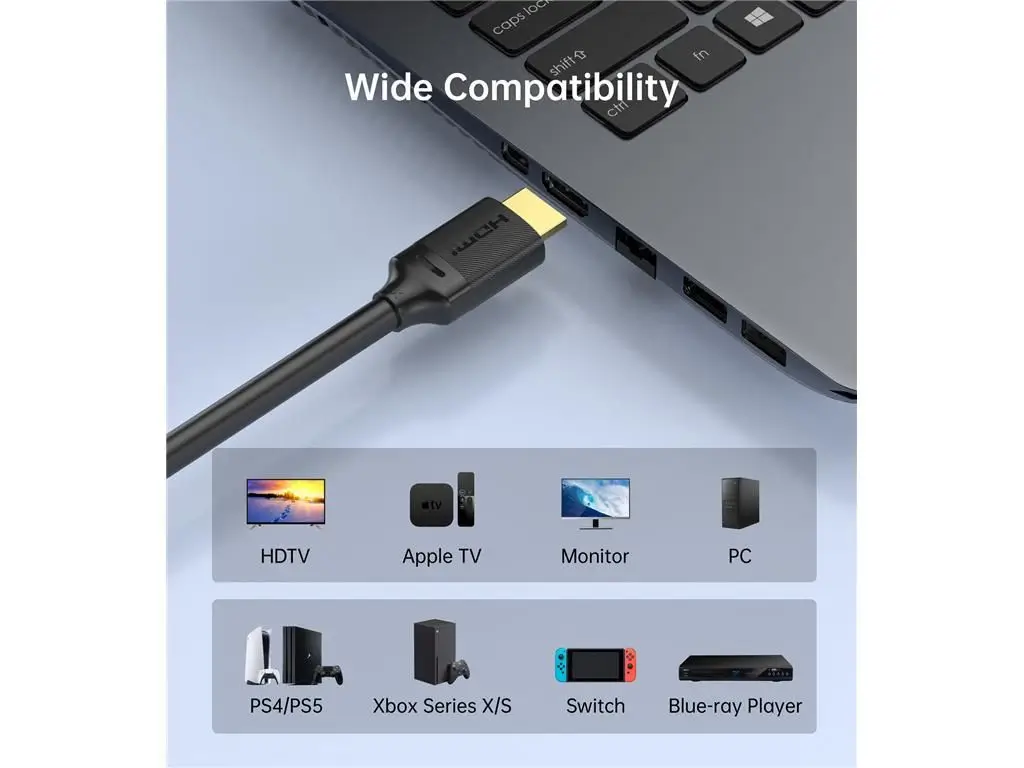 Cablu HDMI - HDMI Choetech XHH-TP20 2m 8K60Hz 4K144Hz 2K165Hz - imagine 5