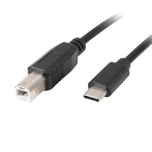 Cablu imprimanta 1.8m USB-C3.1 tata - USB2.0 B tata negru