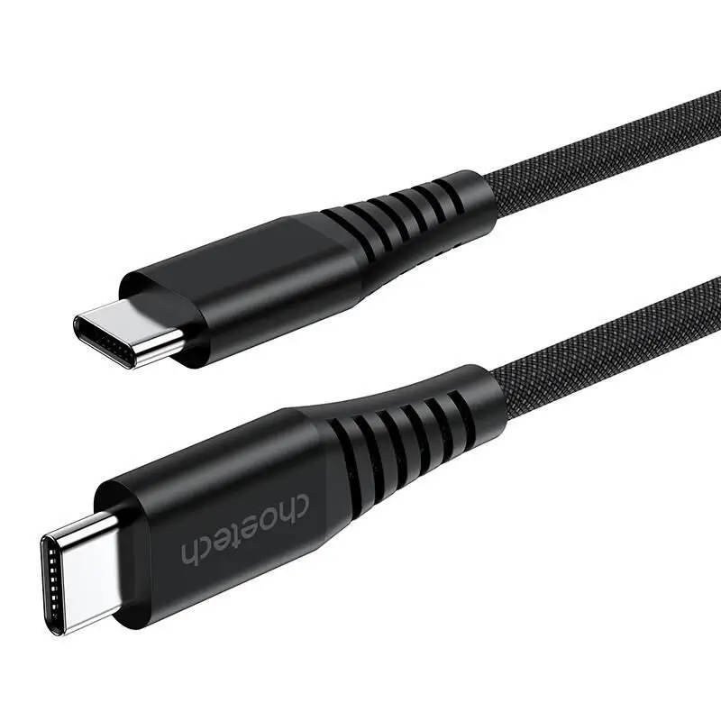 Cablu magnetic date / incarcare USB-C - USB-C Choetech XCC-1051-BK 1.8m PD3.1 240W negru - imagine 3