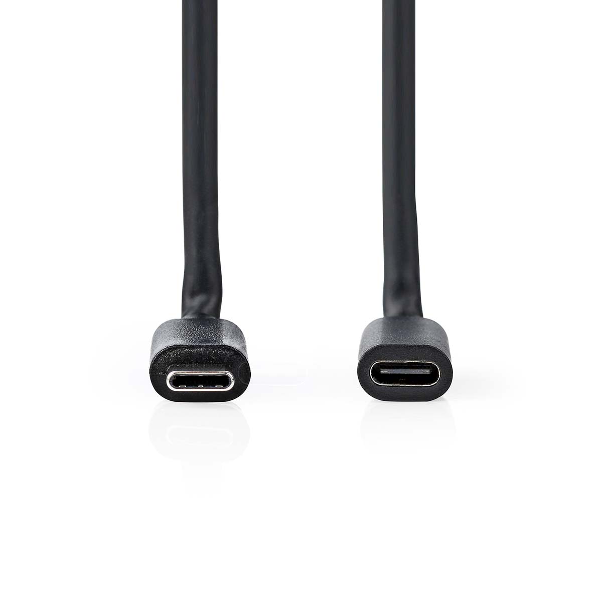 Cablu prelungitor USB3.2 Gen 1 type C tata - USB type C mama 1m 4K60Hz 60W negru Nedis CCGL64010BK10 - imagine 2