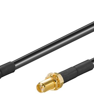 Cablu RP-SMA 1m mama-tata LMR 195 cupru 50 ohm Goobay