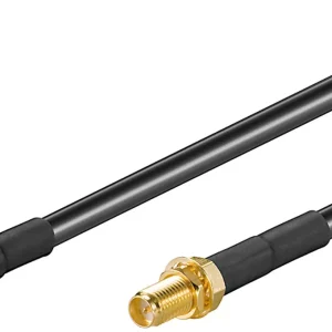 Cablu RP-SMA 2m mama-tata LMR 195 cupru 50 ohm Goobay
