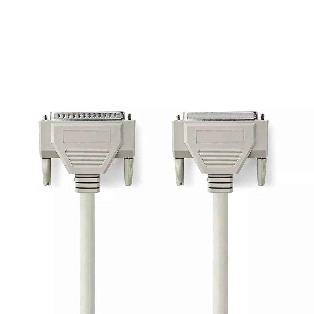 Cablu serial D-Sub 25 pini tata - D-Sub 25 pini mama 5m crem Nedis