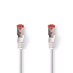 Cablu SFTP CAT6 7.5m RJ45 tata - RJ45 tata alb Nedis