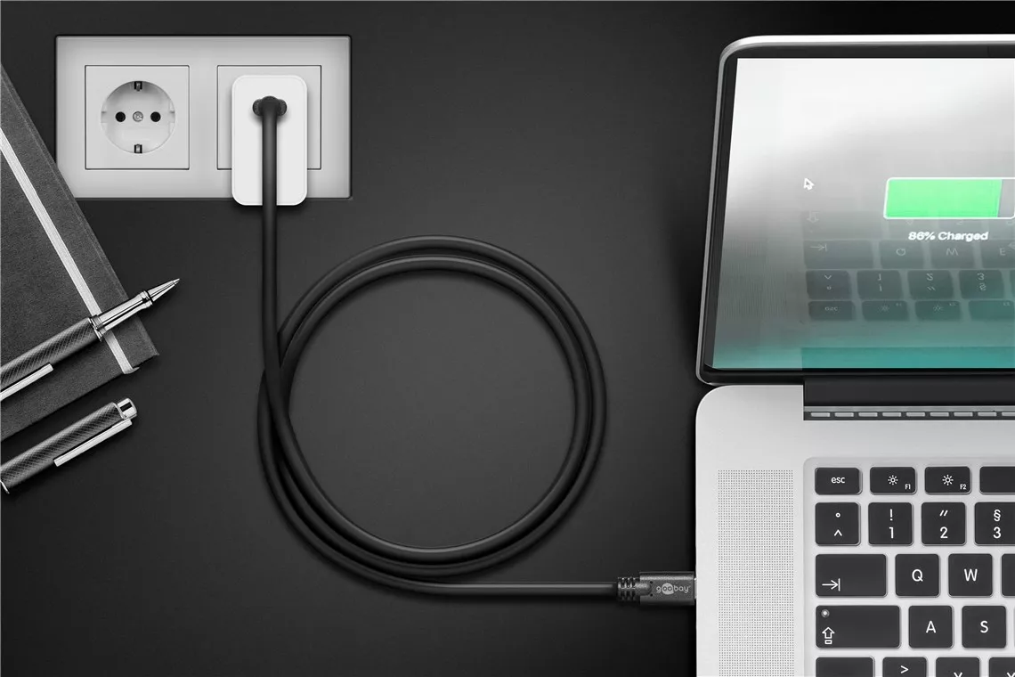 Cablu sincronizare incarcare super viteza USB TYPE C 3.2 Gen 1 - USB TYPE C 3m 3A 5Gbit/s Goobay - imagine 3