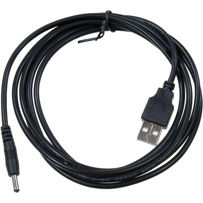 Cablu USB A mufa - DC 3.5/1.35 mufa negru 1.8m 24AWG GEMBIRD CC-USB-AMP35-6 - imagine 2