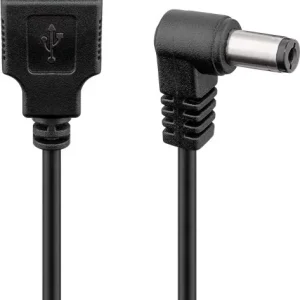 Cablu USB-DC 5.5x2.1mm 0.5m Goobay