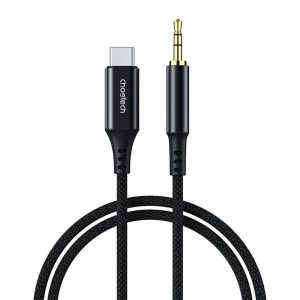 Cablu USB TYPE C - Jack 3.5 mm 1m negru Choetech AUX006