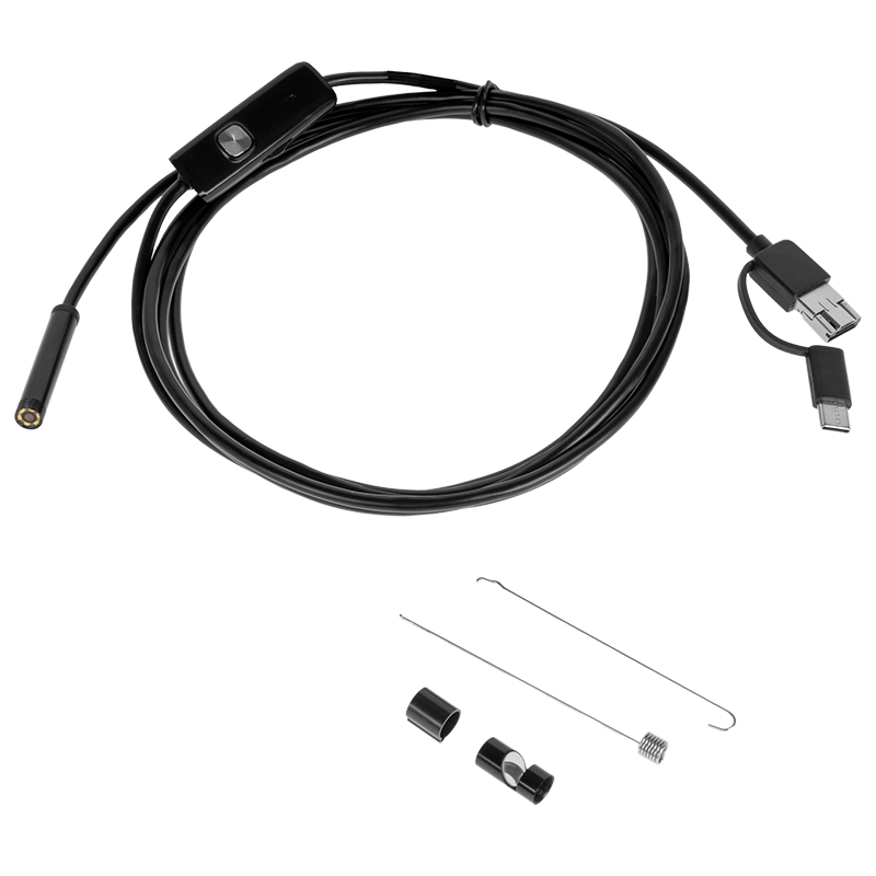 Camera inspectie endoscop 1280x720p IP67 USB/Micro USB/USB type C android/windows REBEL RB-1141 - imagine 2