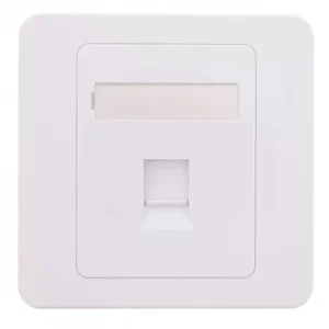 Capac priza RJ45 fara Keystone 1-port alb Well