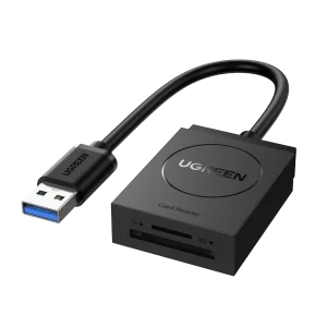CARD READER extern Ugreen CR127 20250 interfata USB 3.0 citeste /scrie SD /microSD 5Gbps negru