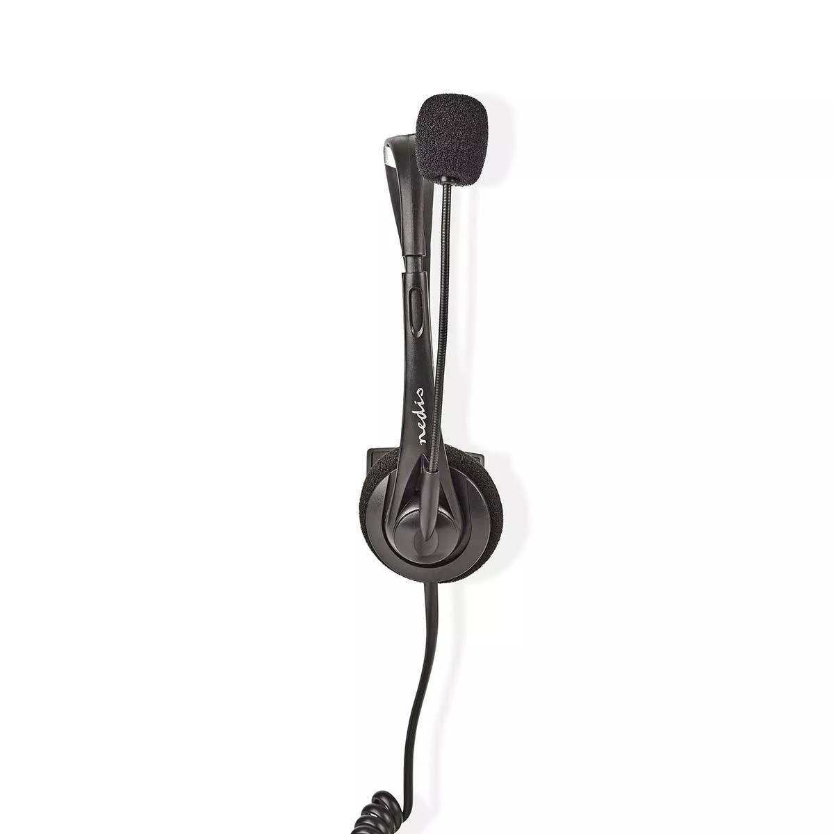 Casca call center mono Mufa RJ9 2.2m Nedis - imagine 3