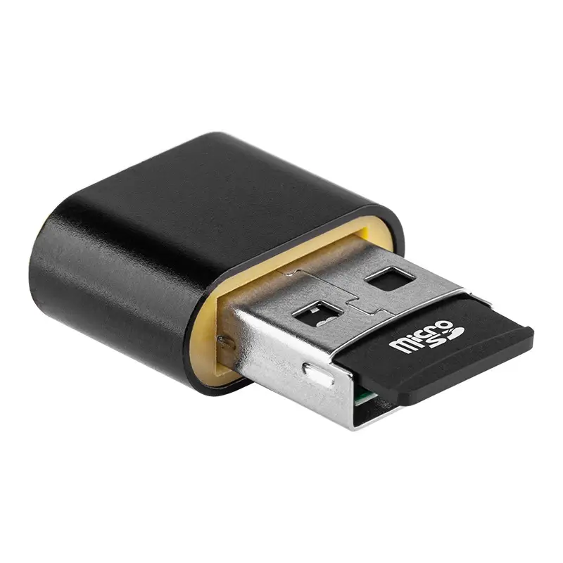 Cititor carduri MicroSD negru R60 REBEL KOM0953 - imagine 2