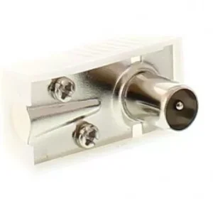 Conector coaxial tata plastic cotit WELL