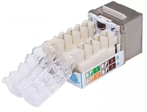 Conector Keystone CAT6a Intellinet RJ45 mama - imagine 3