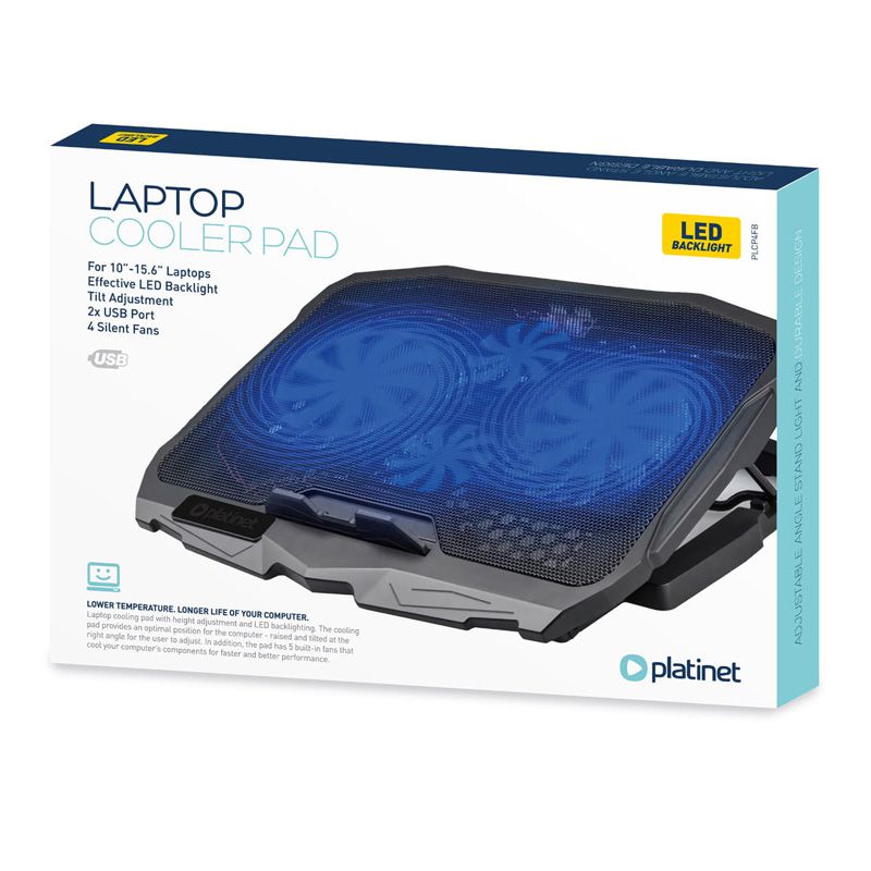 Cooling pad laptop 4 ventilatoare 2x USB PLATINET - imagine 6