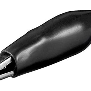 Crocodil clip negru 36mm Goobay 11416